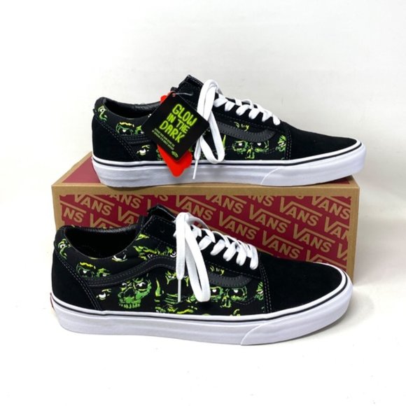 VANS Old Skool Low Top Black Green Suede Canvas Men’s Size Sneakers VN0A4BW2BML - Picture 7 of 12